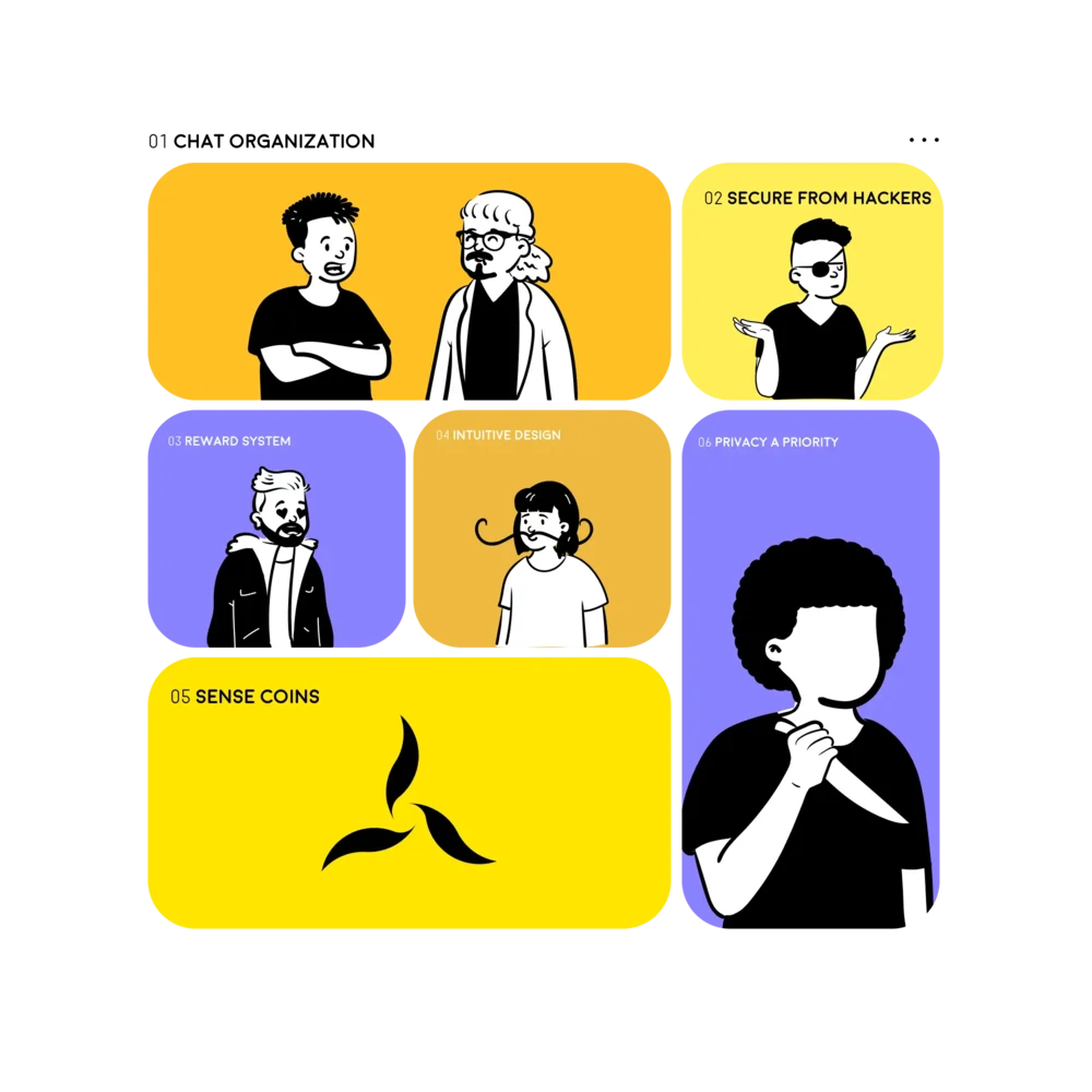 Sensechat Chat Organization Screen Preview