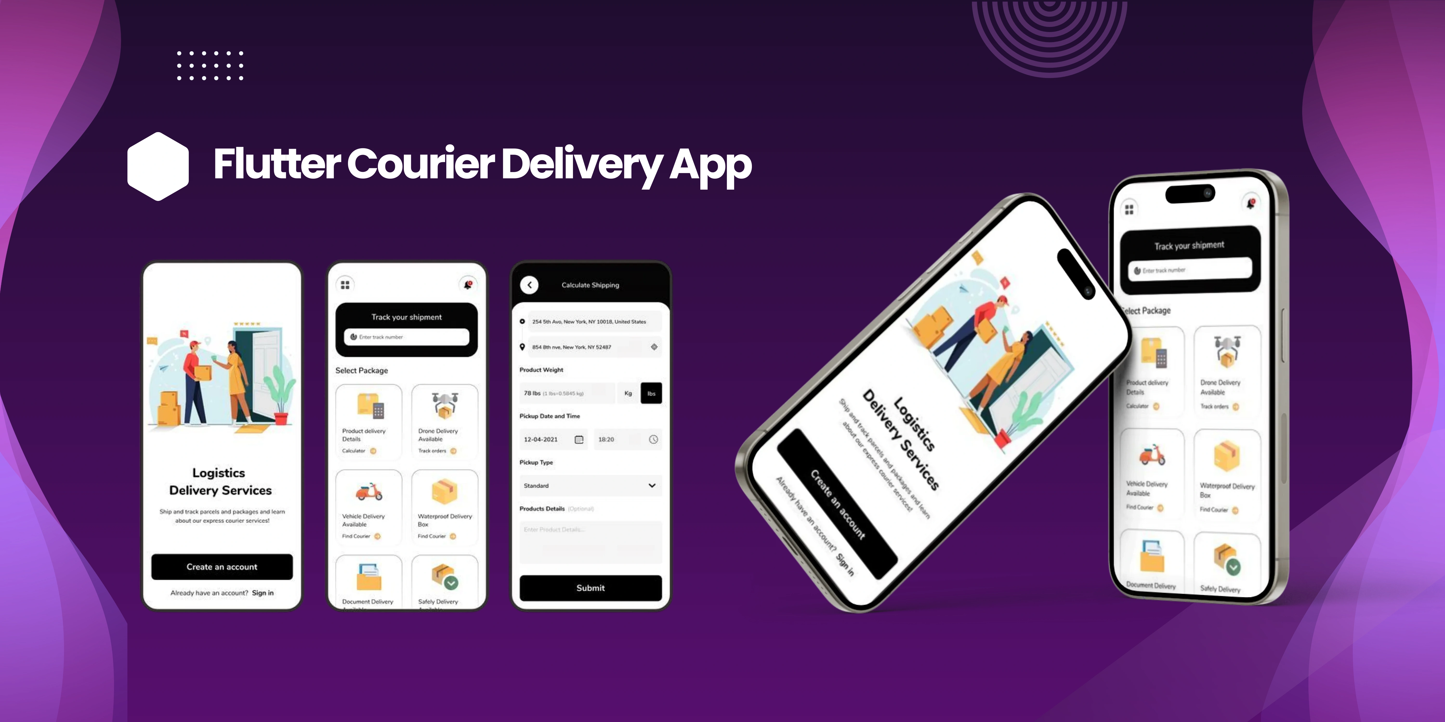 Flutter Courier Delivery App